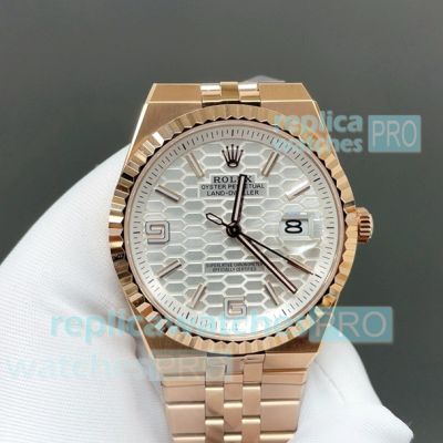 2025 New Copy Rolex Land-Dweller 40 Rose Gold Swiss 7315 Automatic Watch 